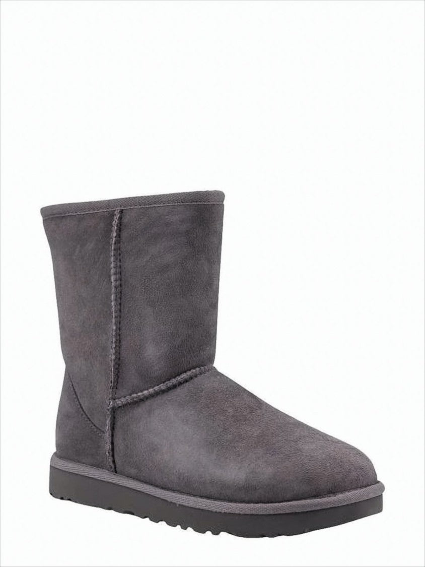 Mid-Calf Suede Boots with Plush Lamb Lining