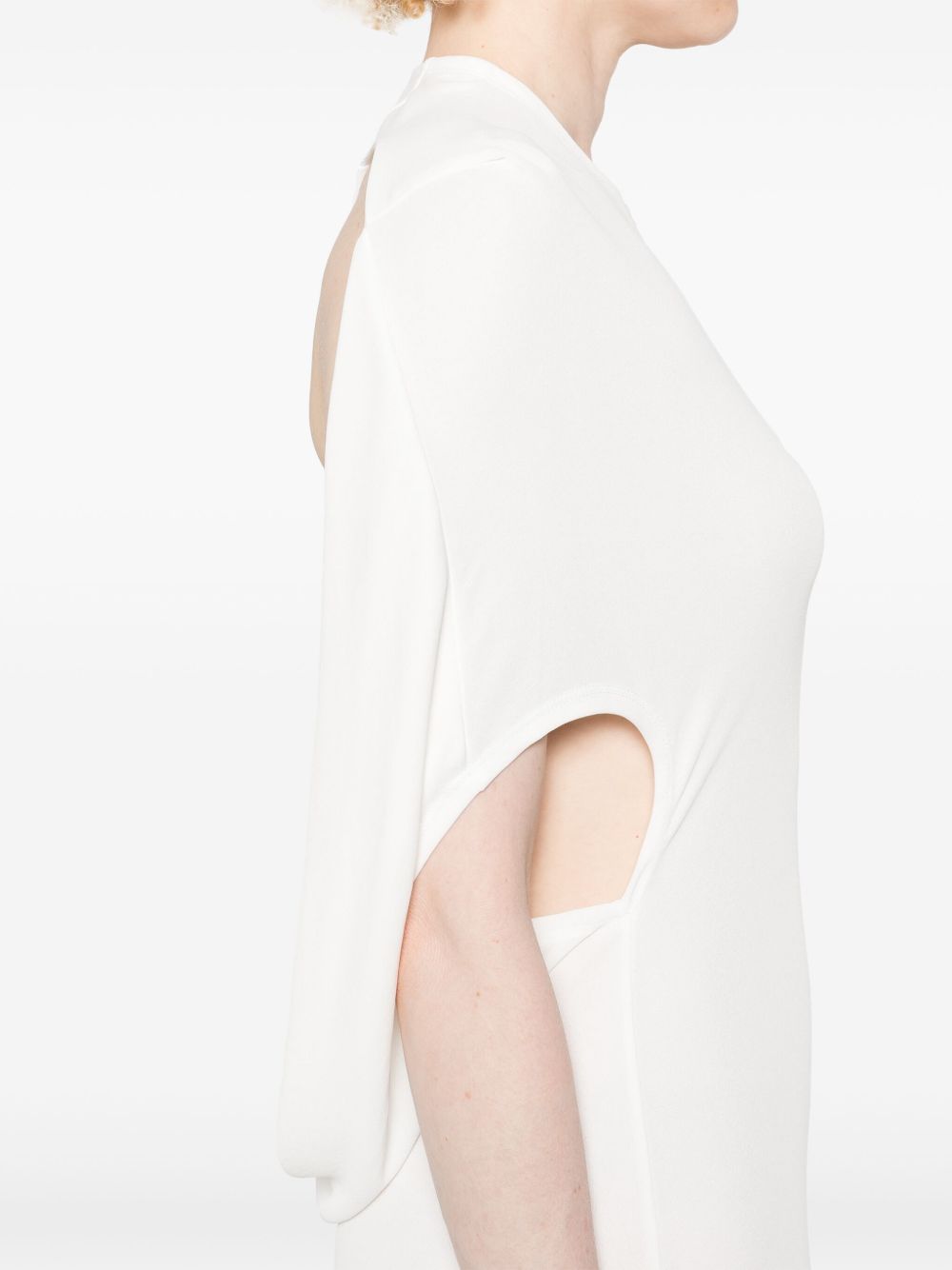 Midi Dress with Open Back