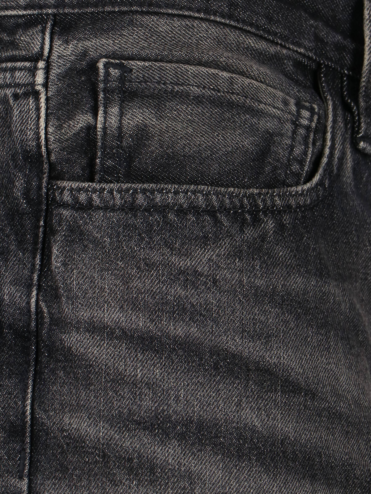 Straight-Leg Black Denim Jeans With Logo Detail