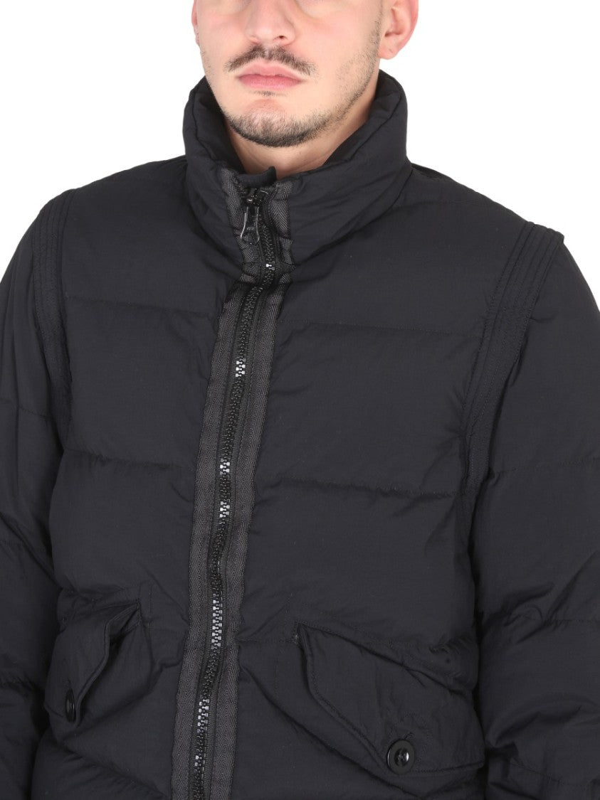 Down Jacket With Removable Sleeves
