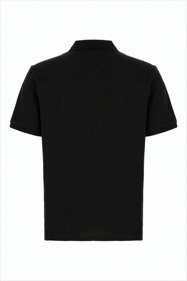 Short-Sleeve Polo Shirt with Traditional Collar