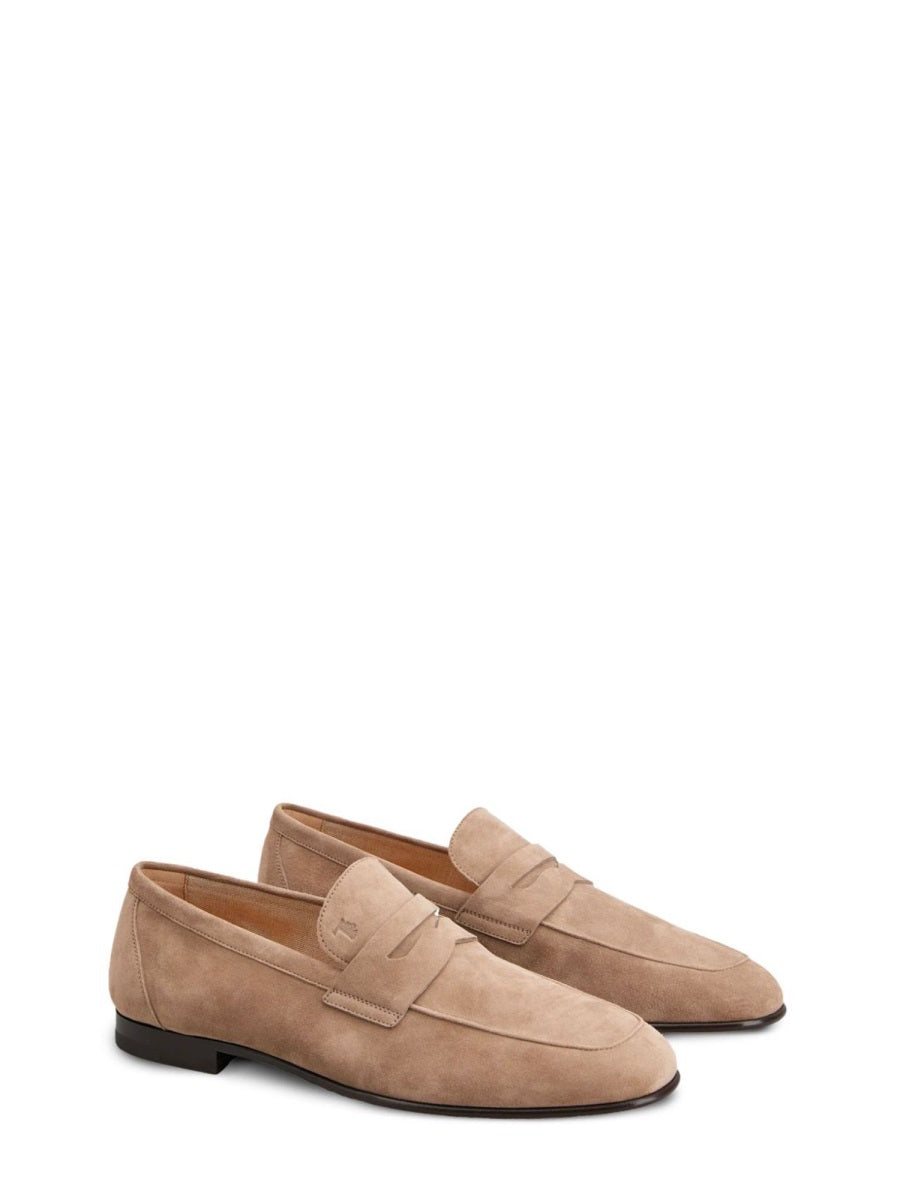 Deconstructed Brown Suede Loafer