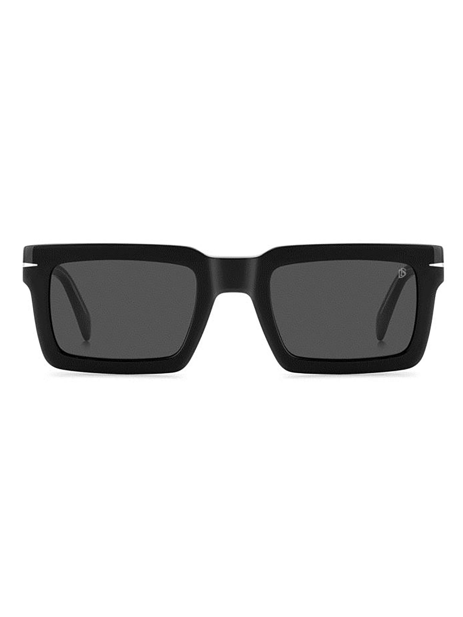Rectangular Acetate Sunglasses With Metallic Accents