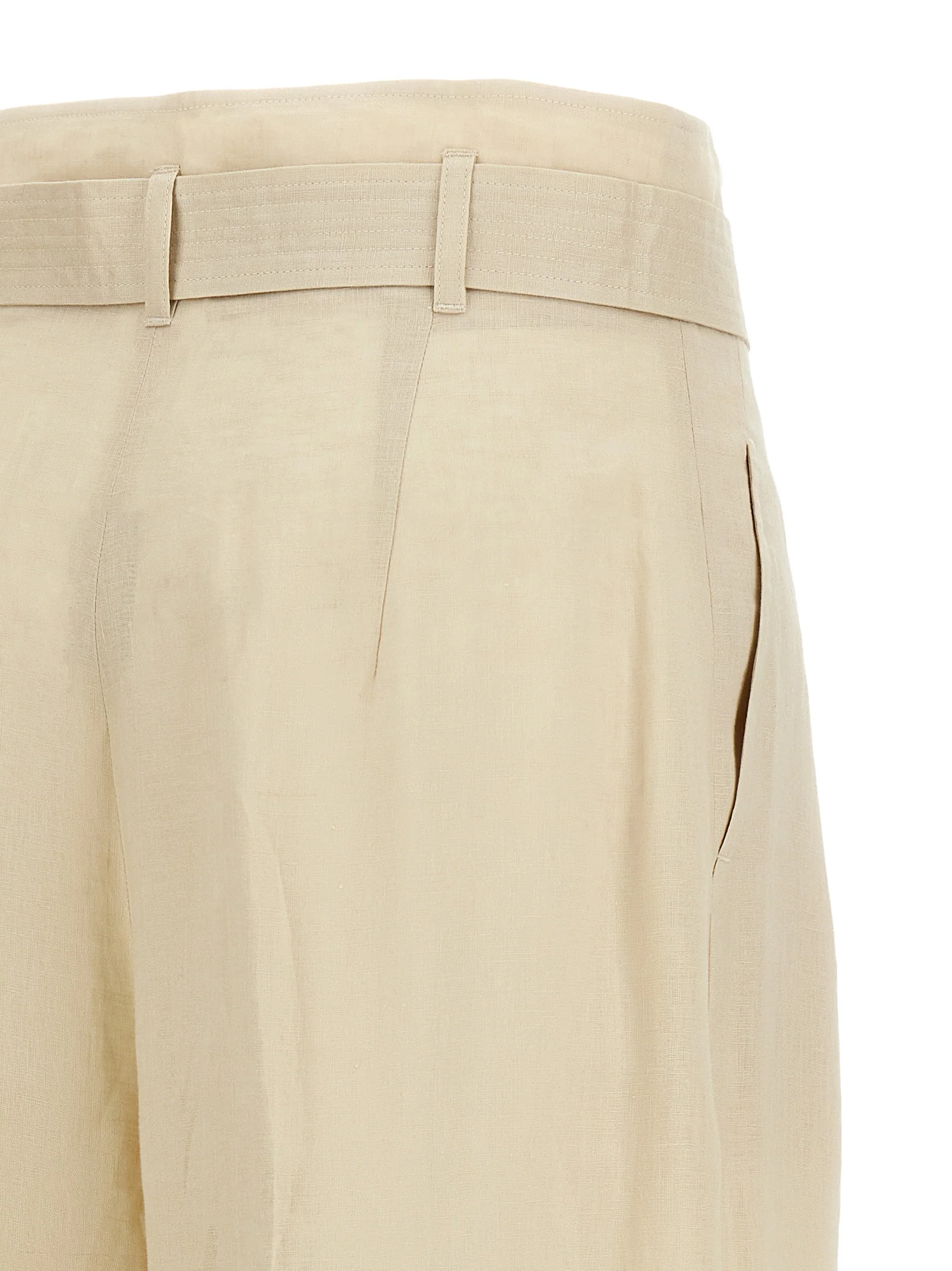 Tailored Straight-Leg Trousers with High Waist