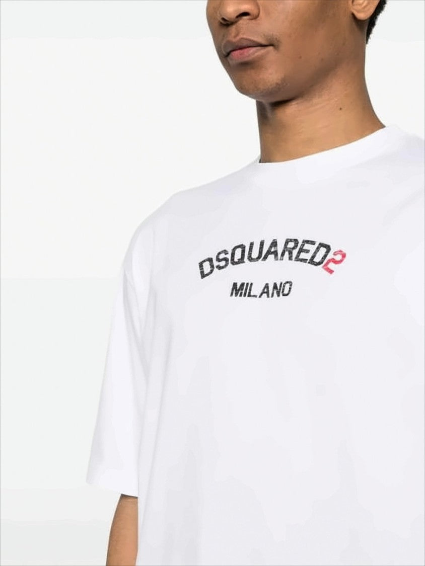 Luźny T-shirt Bawełniany