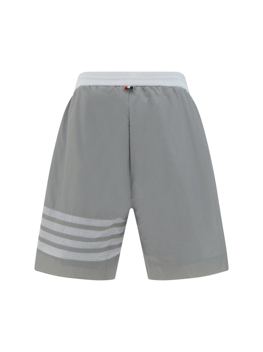 Light Grey Shorts with Elastic Waistband