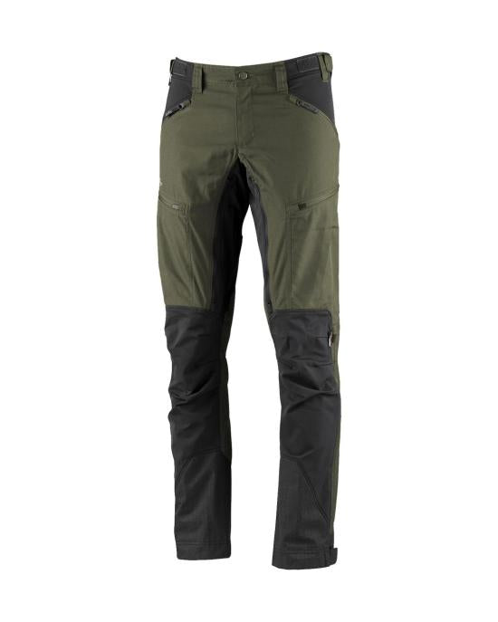 Tailored Two-Tone Straight Pants with Functional Zippered Pockets