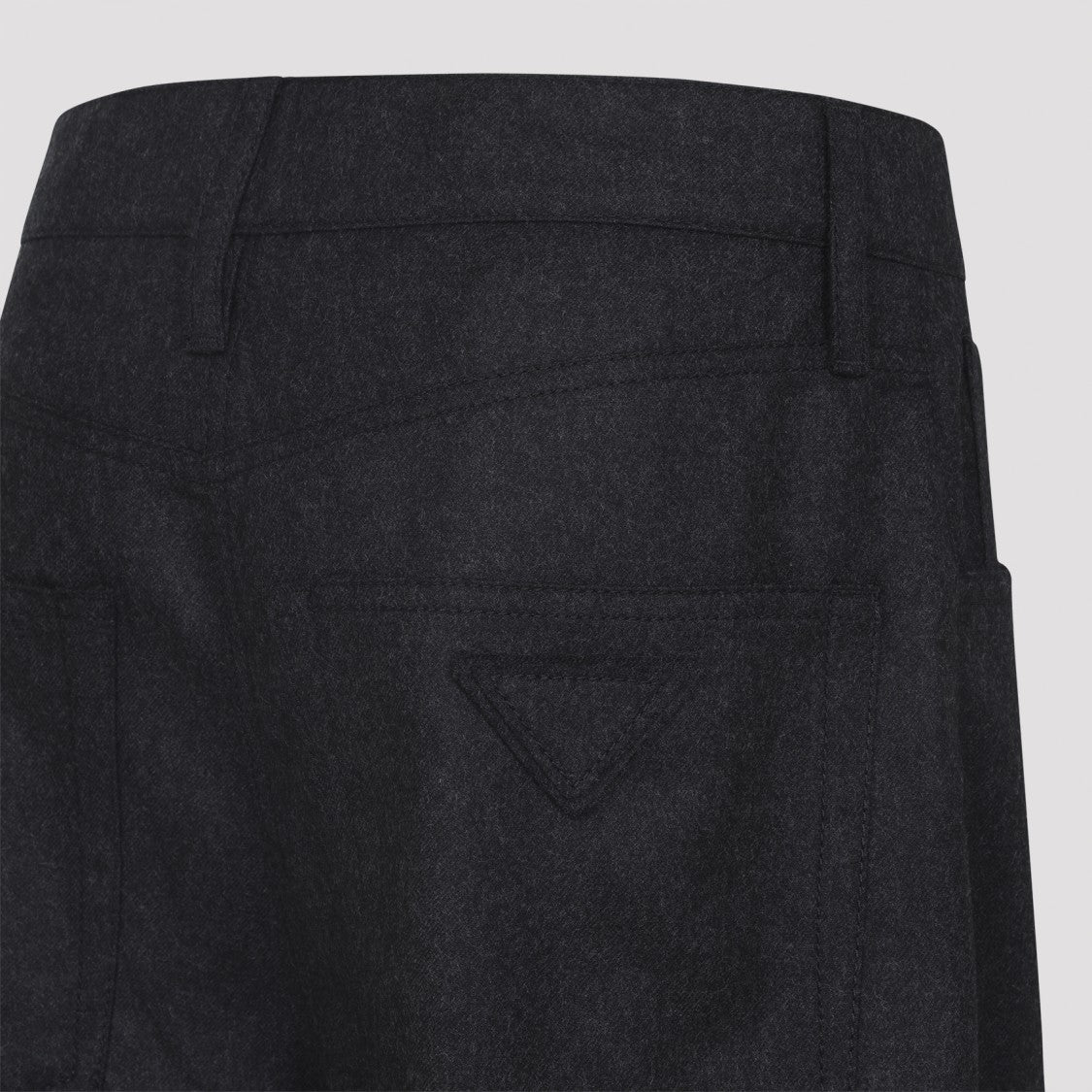 High-Waisted Straight-Leg Trousers in Fine Virgin Wool