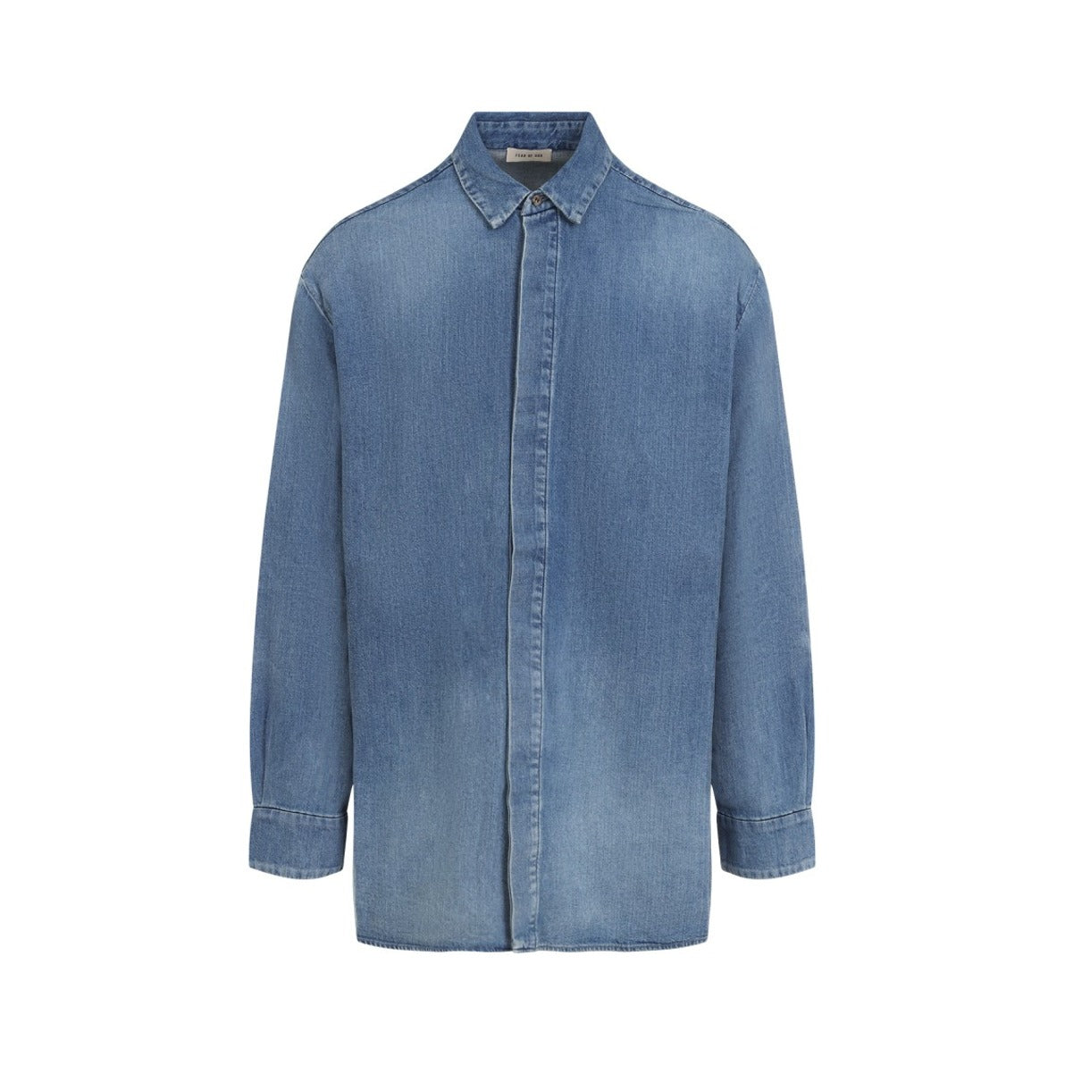 Blue Cotton Denim Shirt