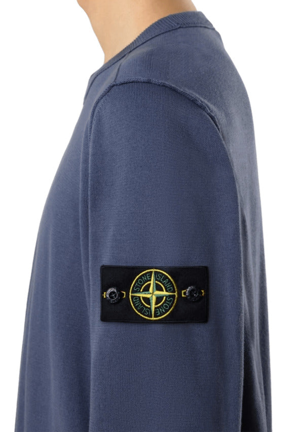 Organic Cotton Sweatshirt with Distinctive Badge