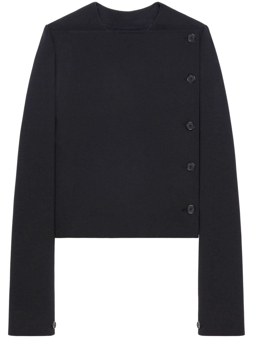 Crew Neck Tailored Jacket