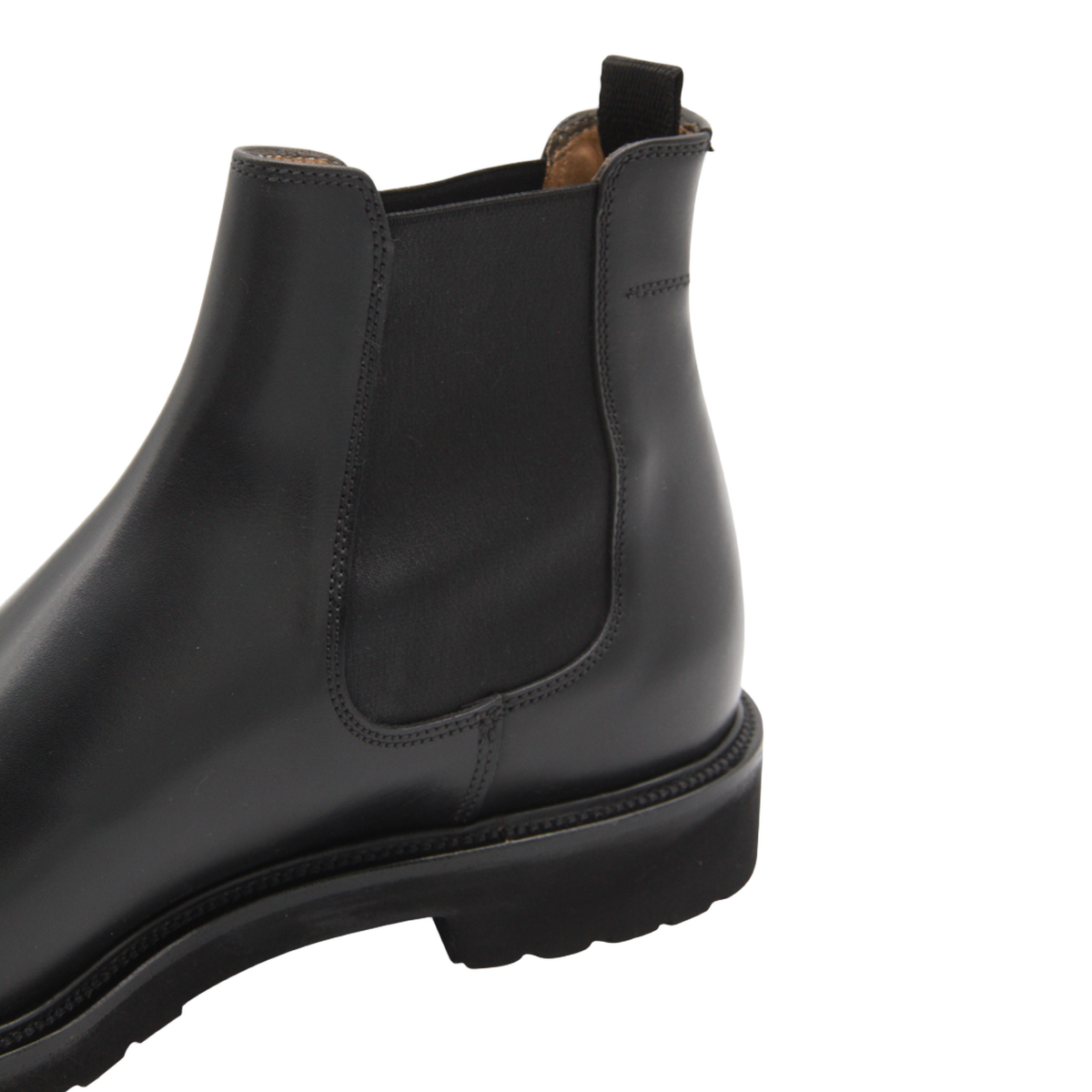 Polished Black Leather Boots