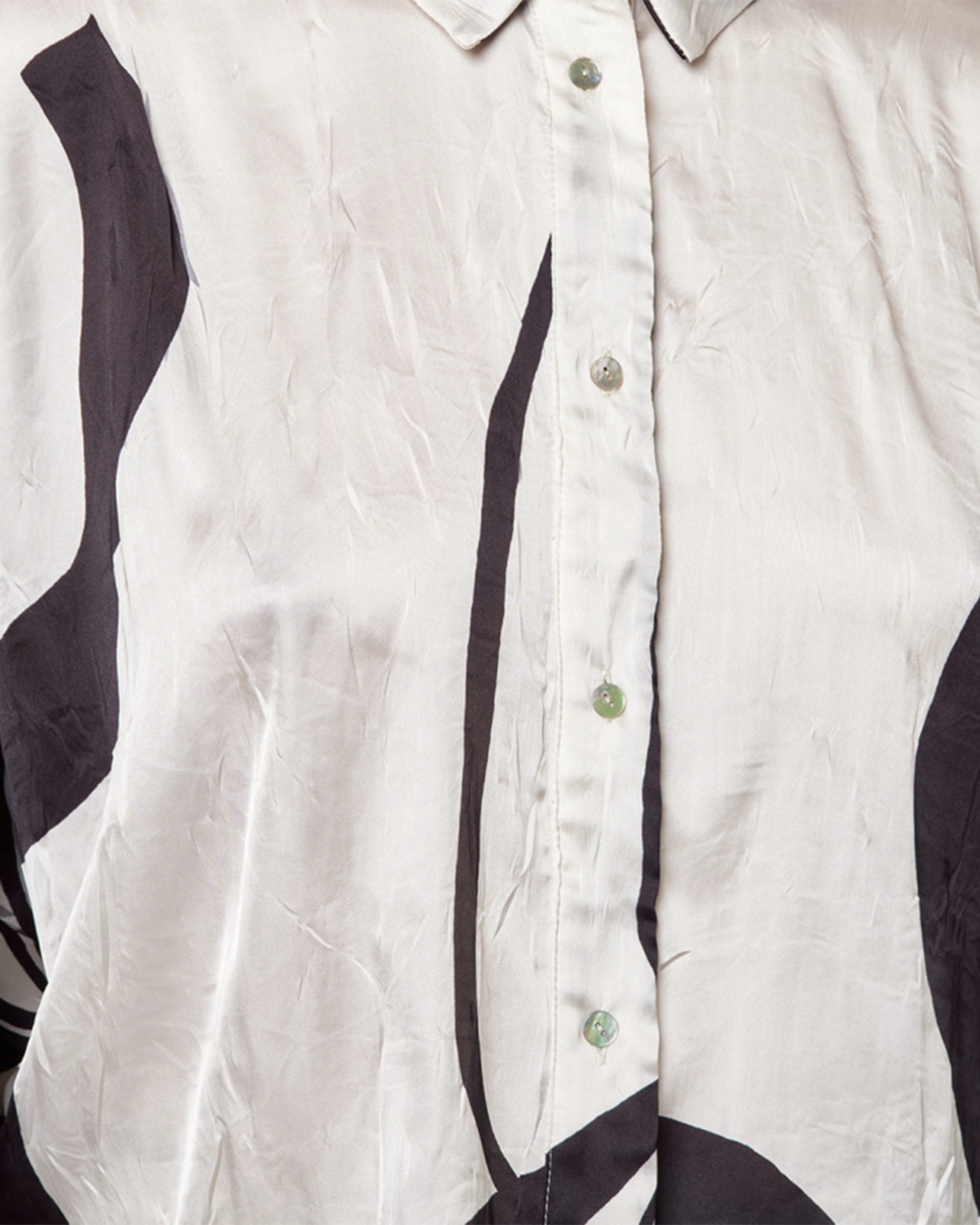 Crickle Flower Kimono Shirt