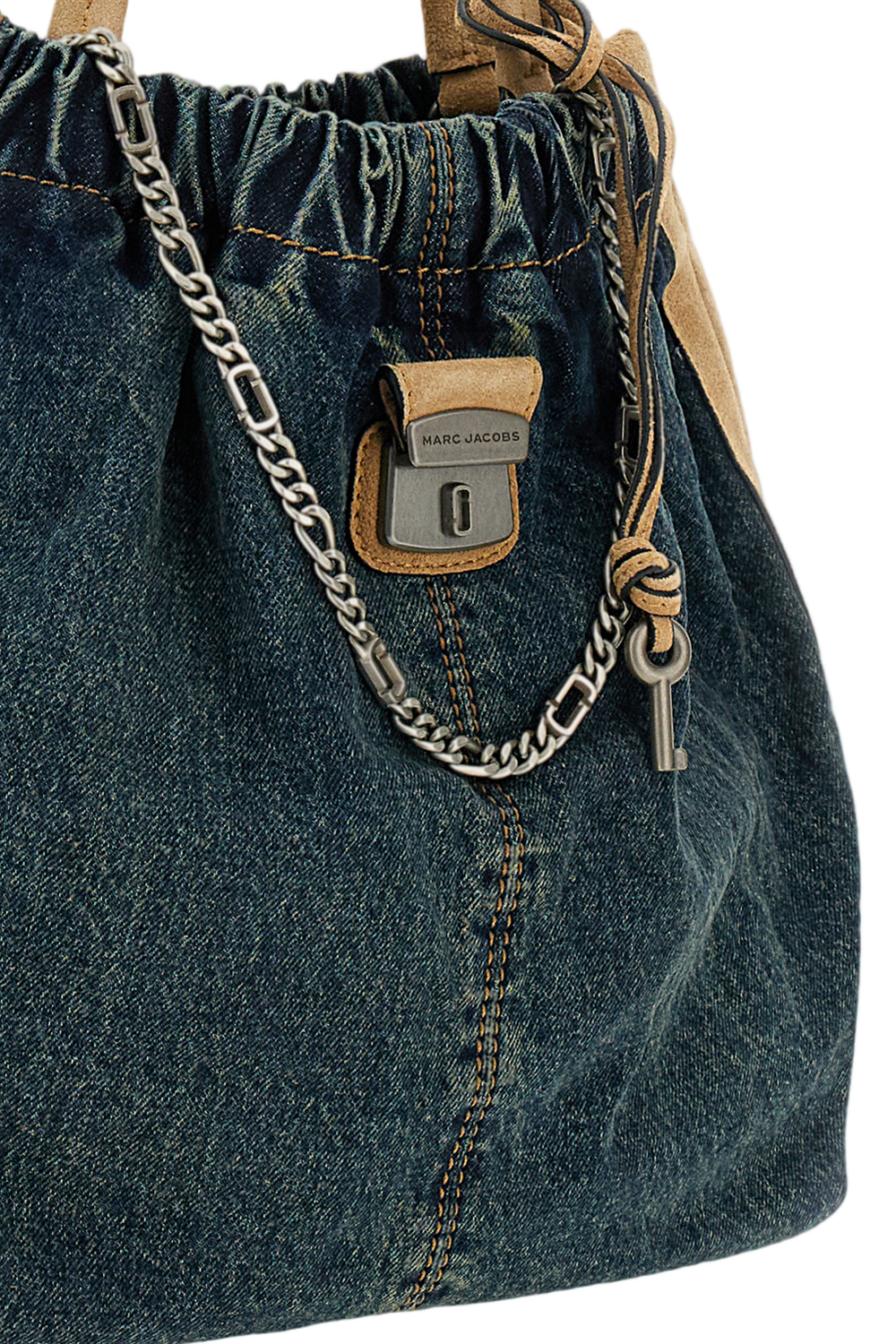 The Denim Suede Cristina Tote