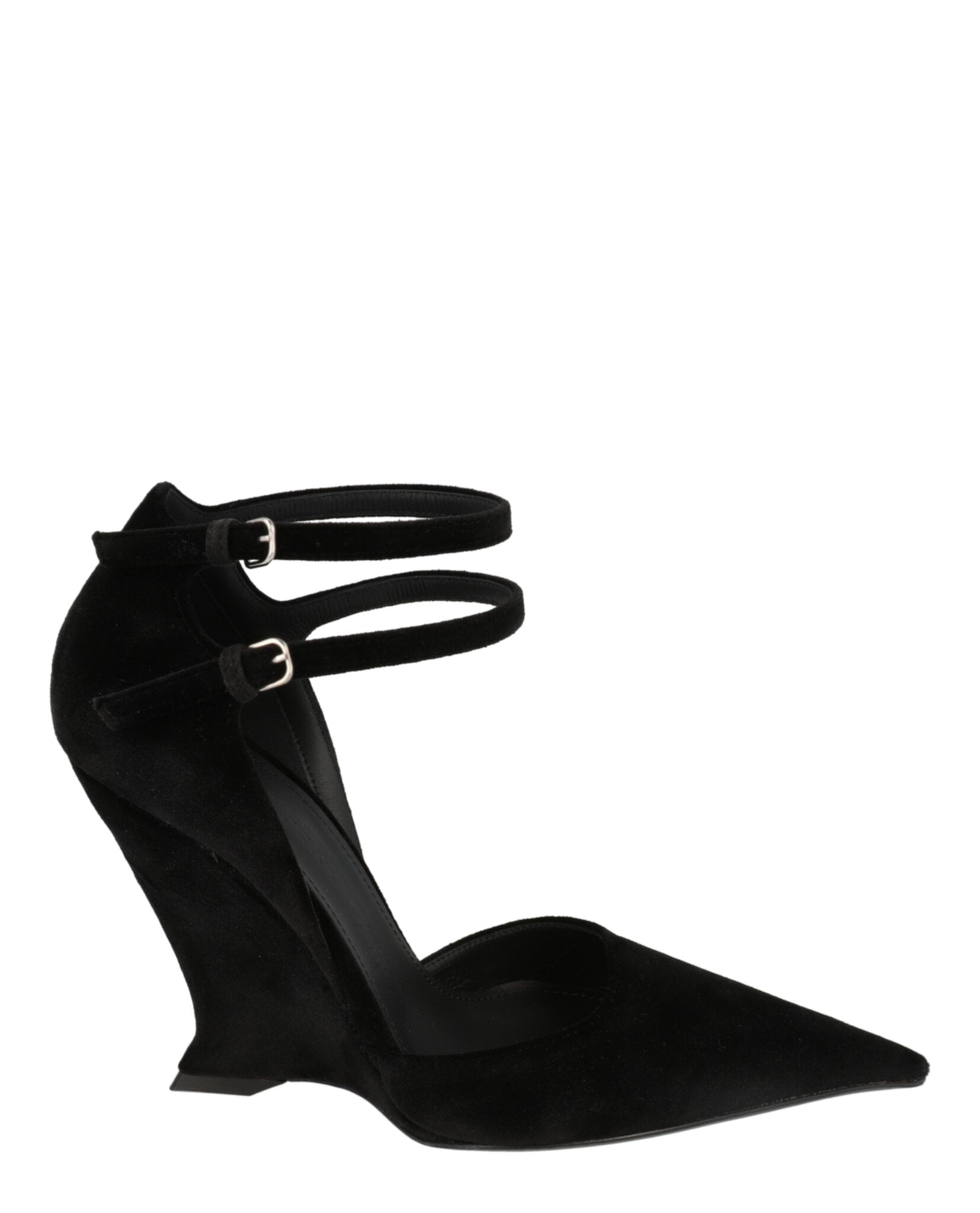 Vidya X5 Velvet Wedge Pumps