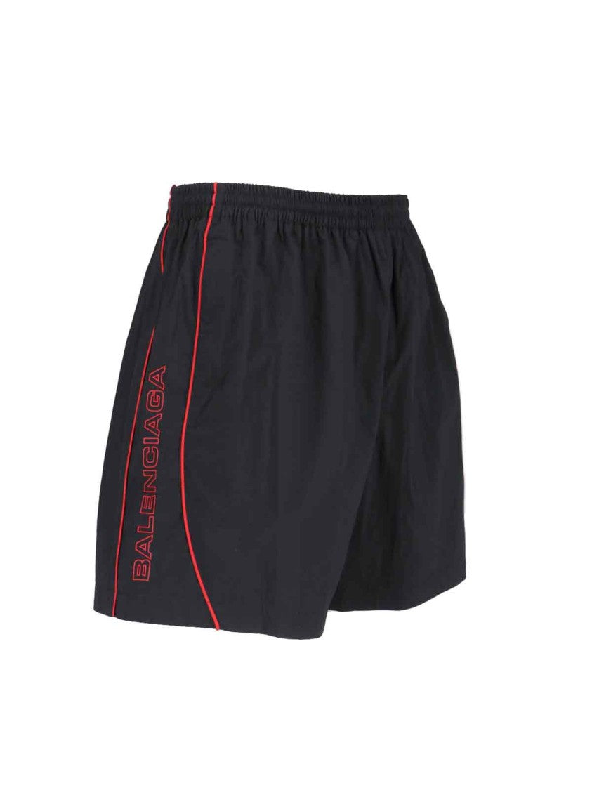 Logo Sports Shorts – Black
