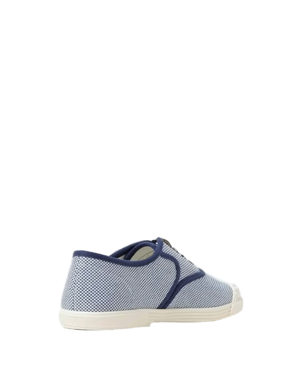 Textured Checkered Sneakers with Rubber Toe Cap