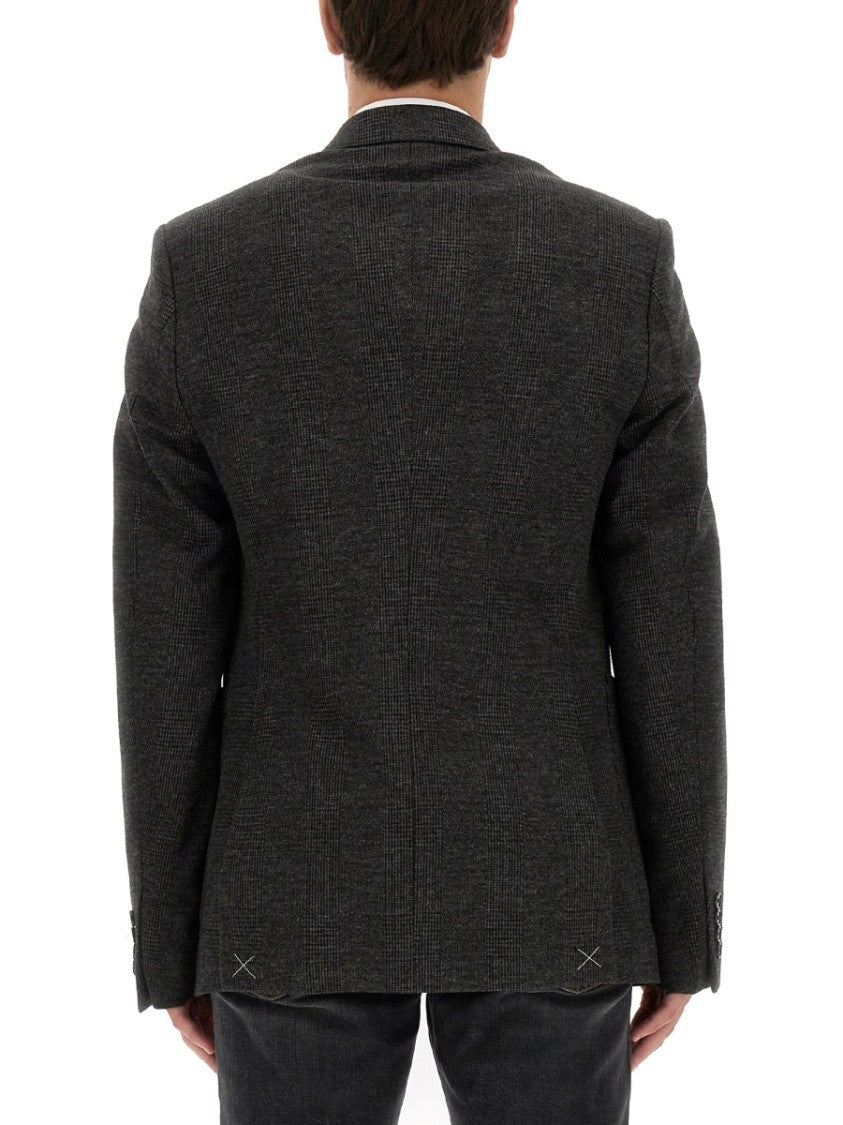 Single-Breasted Jacket With Peaked Lapels