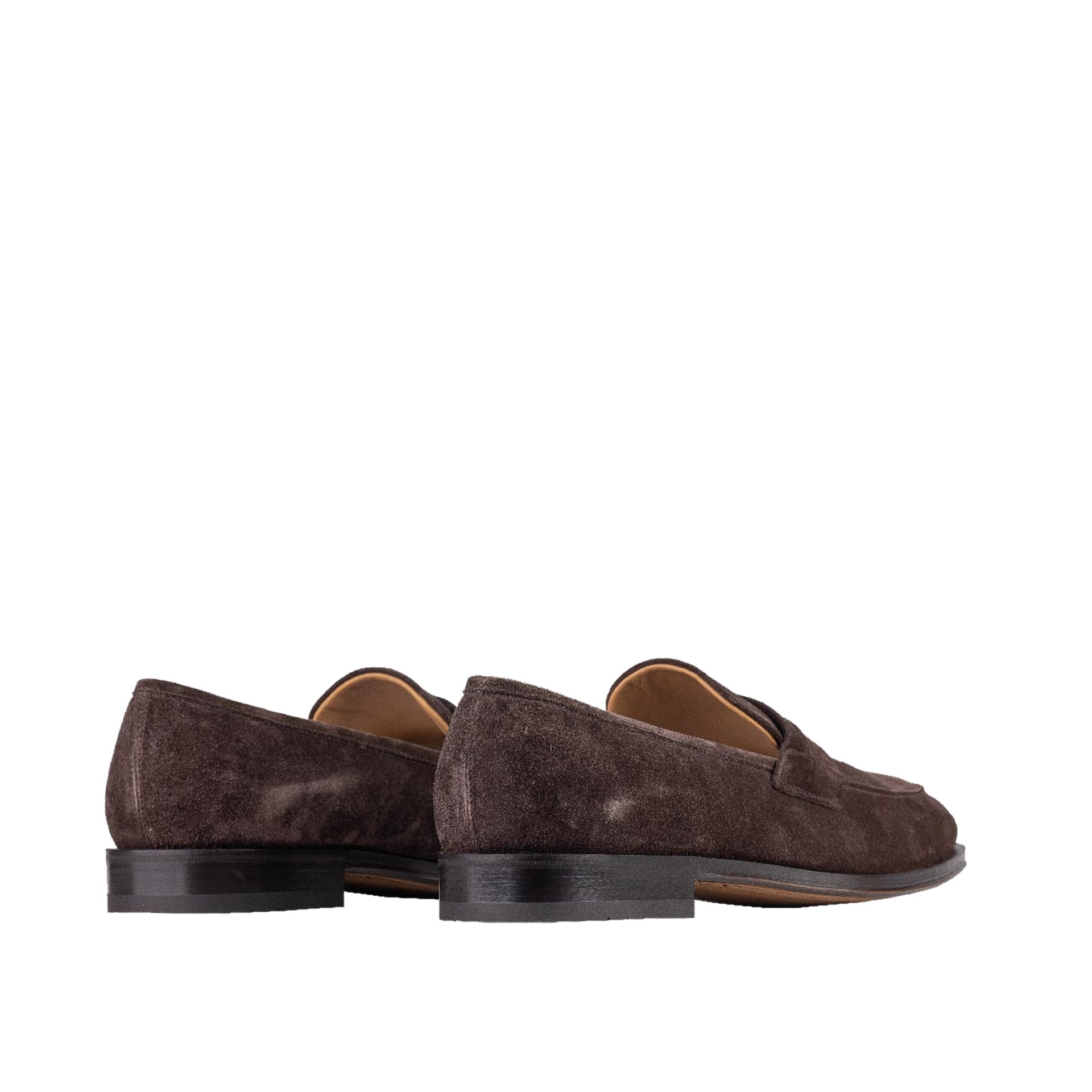 Dark Brown Suede Loafers