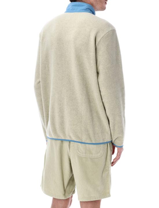 Chinchilla Fleece Jacket With Stand Collar And Zipper Detail