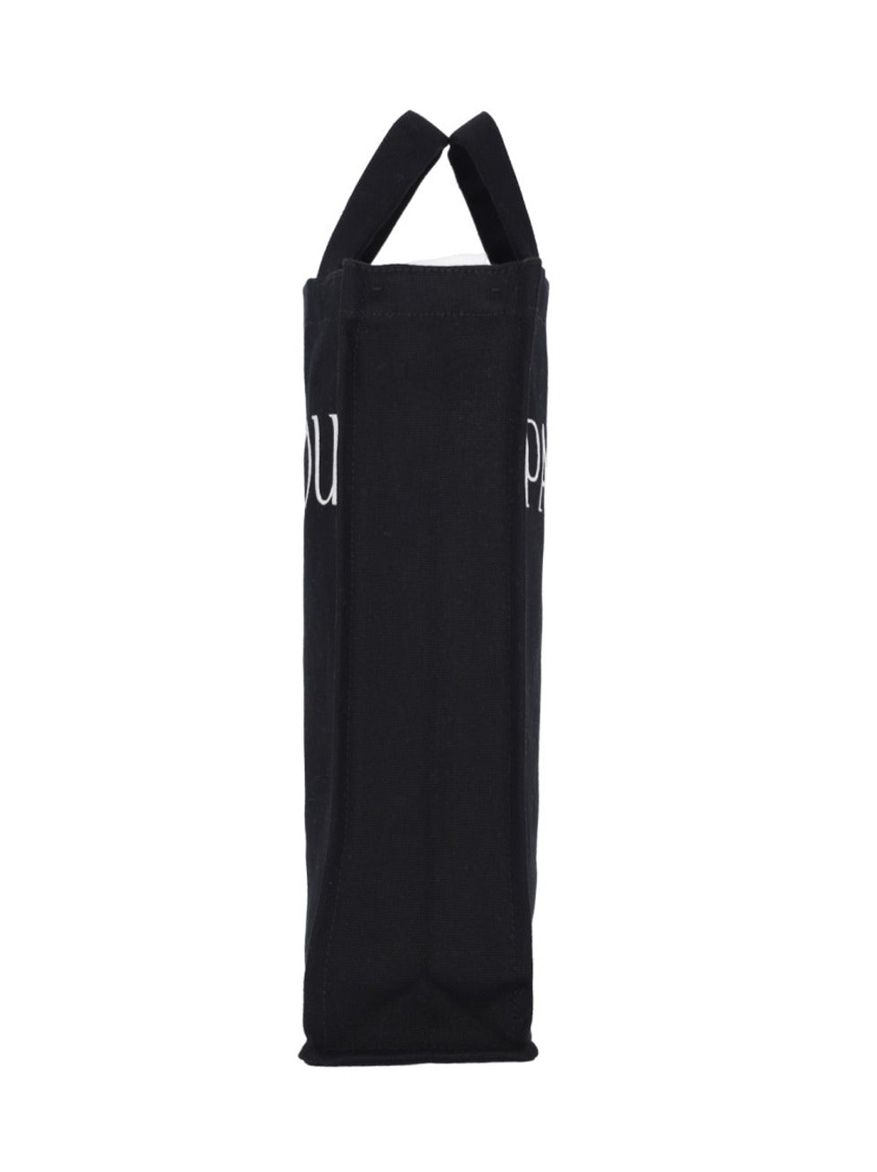Vertical Logo Tote Bag – Black