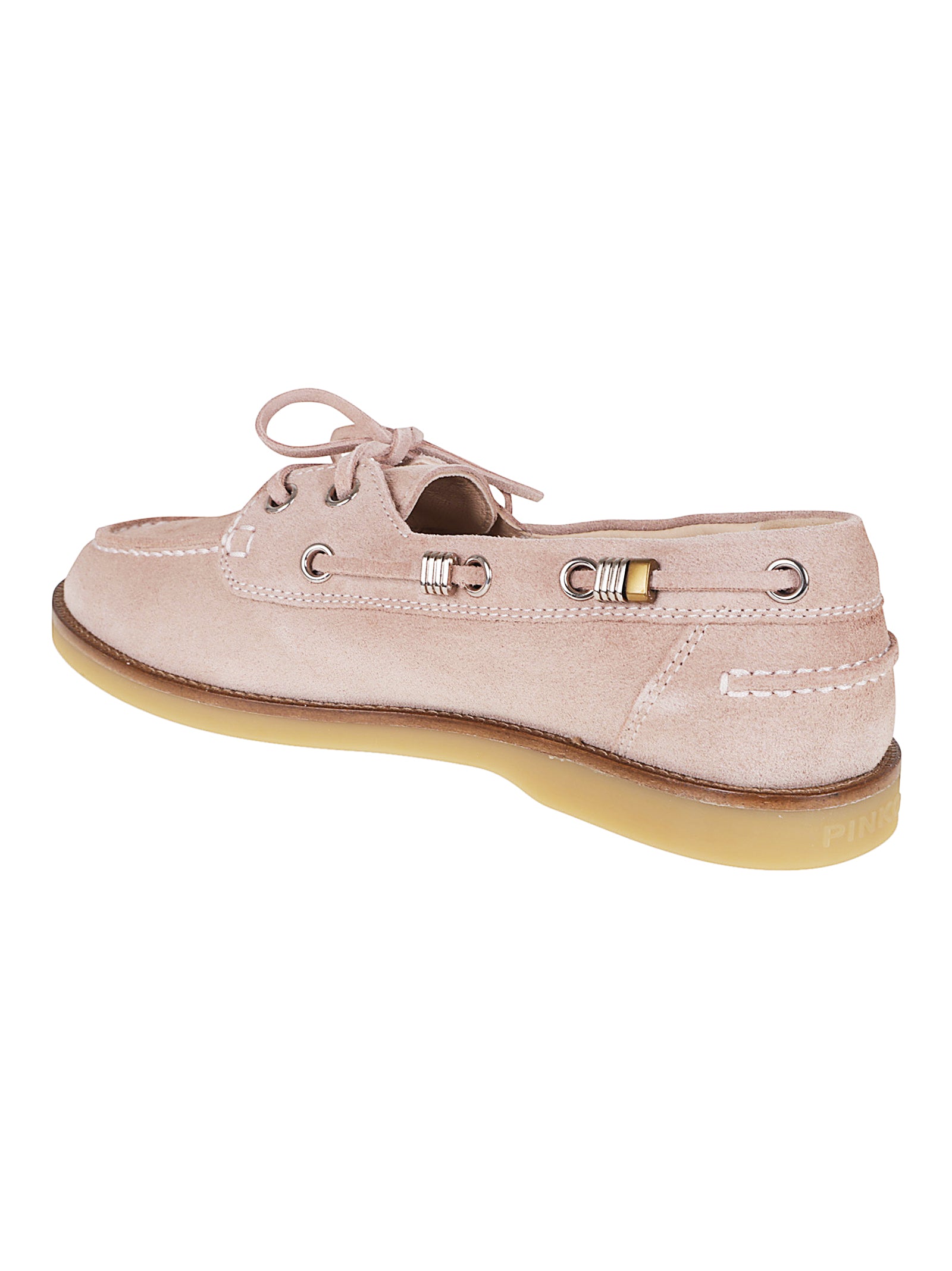 Nude Suede Leather Loafers