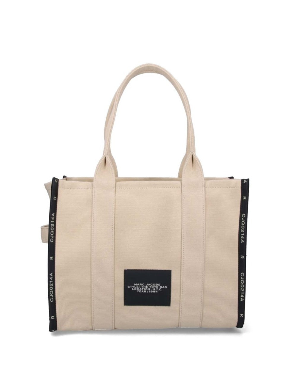 Large 'The Jacquard Tote' Bag – Beige
