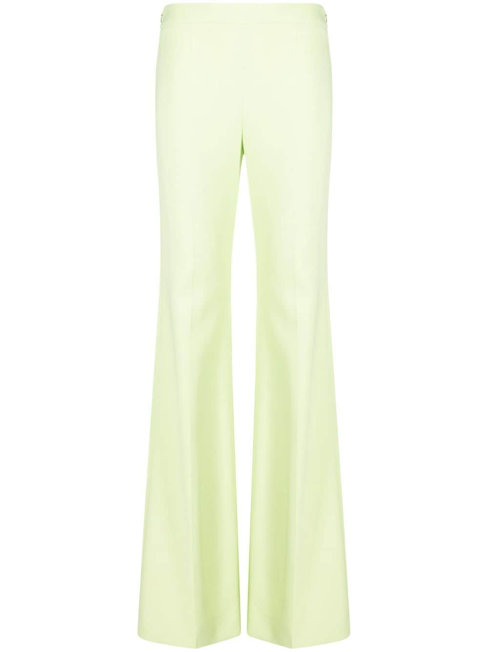 Flared High-Waisted Trousers