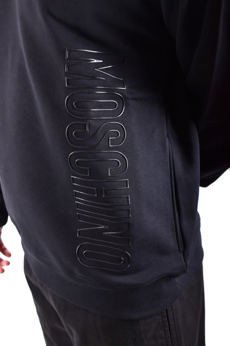 Classic Hooded Sweatshirt With Embossed Logo Detail