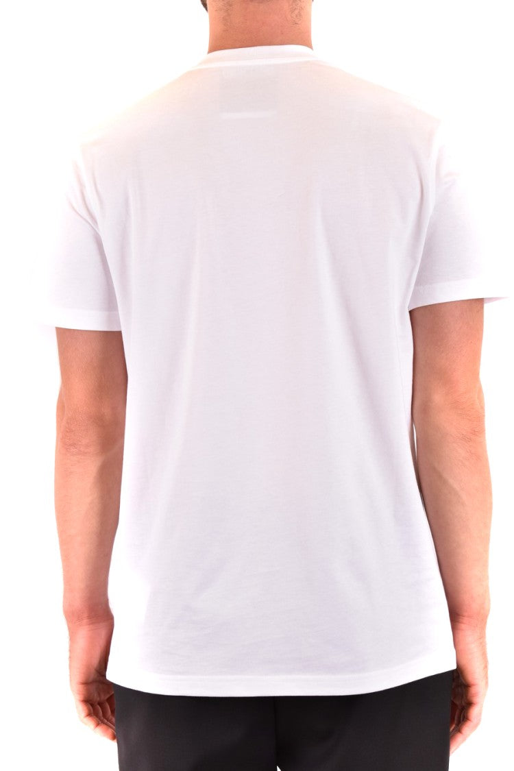 Classic White Short-Sleeve Tee With Iconic Logo