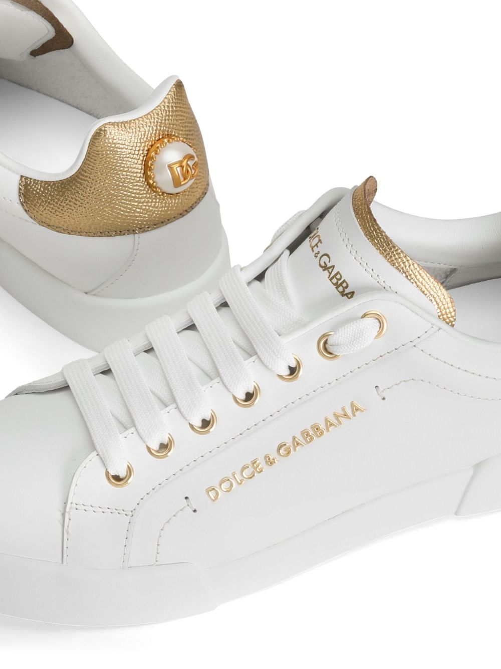Calfskin Nappa Portofino Sneakers With Lettering