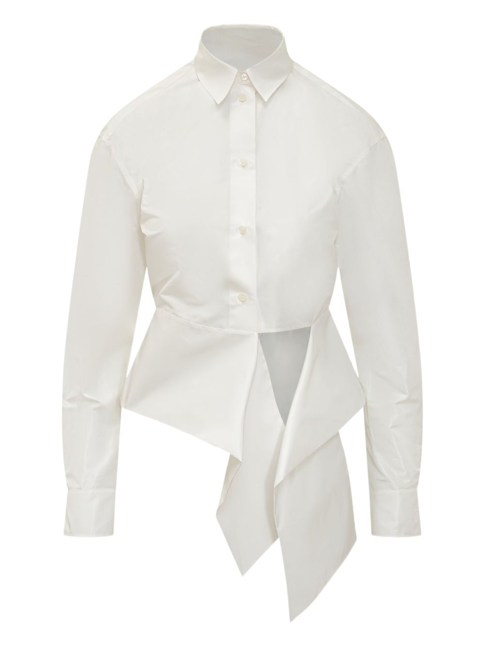 Long-Sleeved Top with Classic Collar
