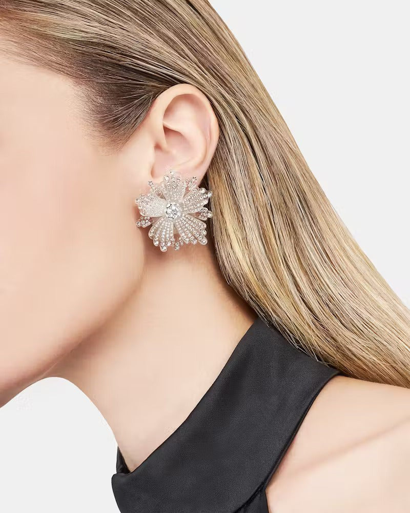 Peony Crystal Earrings
