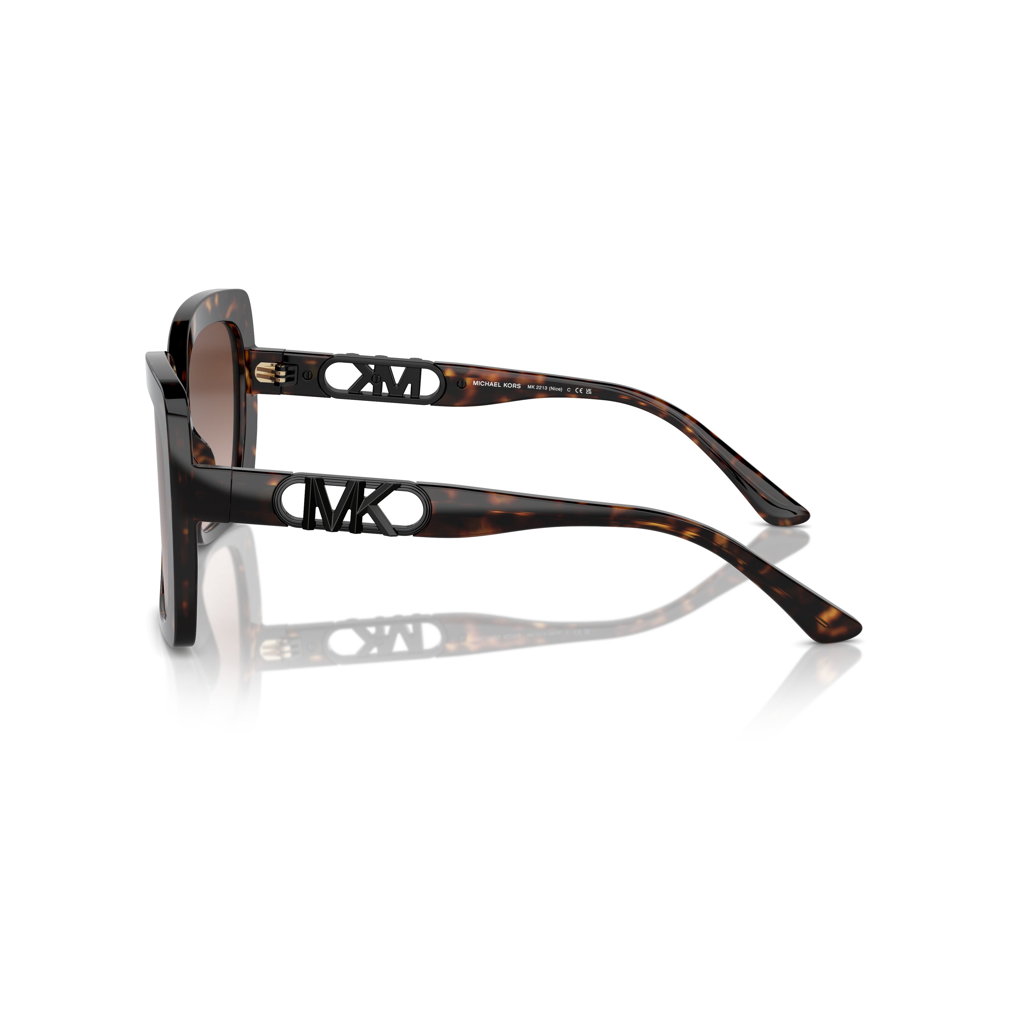 0mk2213 Oversized Square Frame Sunglasses with Tortoiseshell Pattern