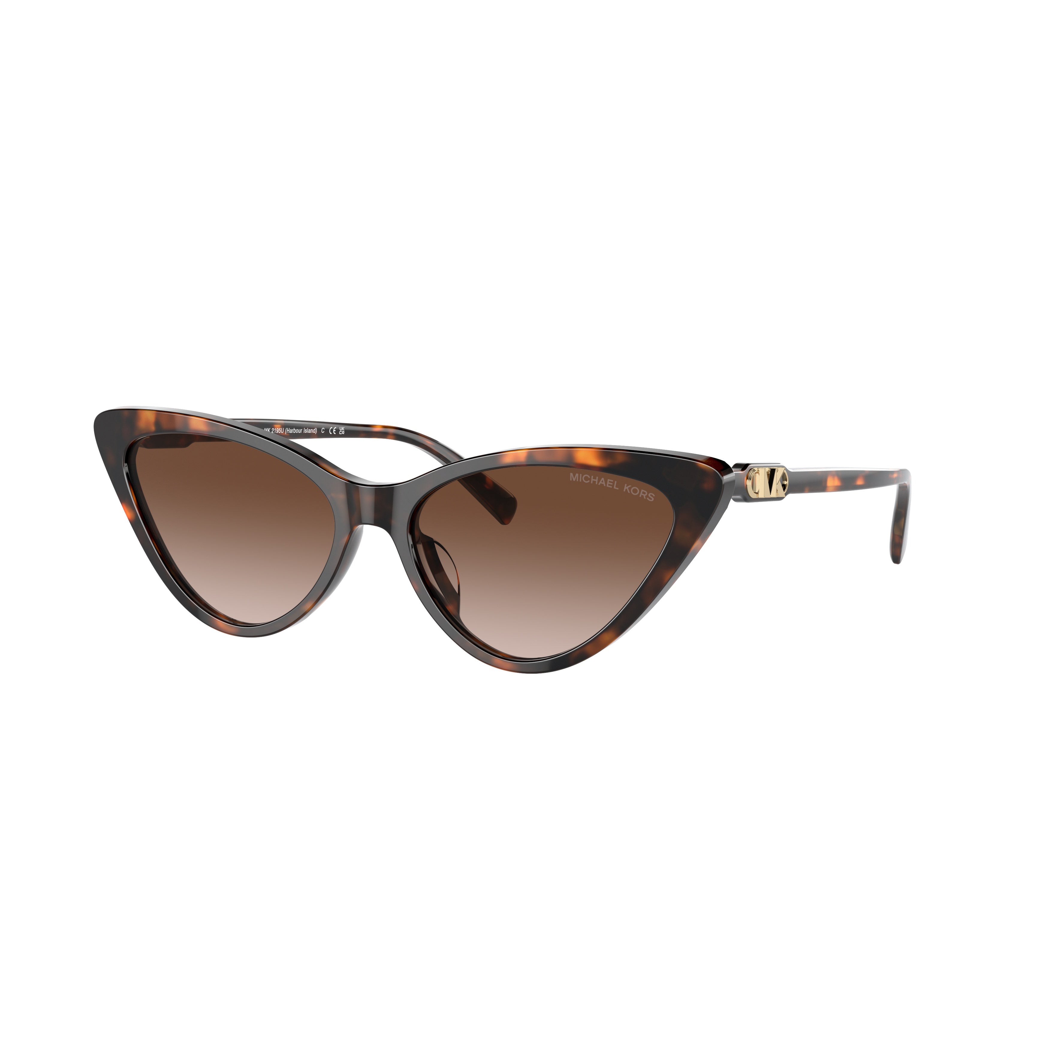 0mk2195u Cat-Eye Sunglasses with Tortoiseshell Frame and Gold Accents