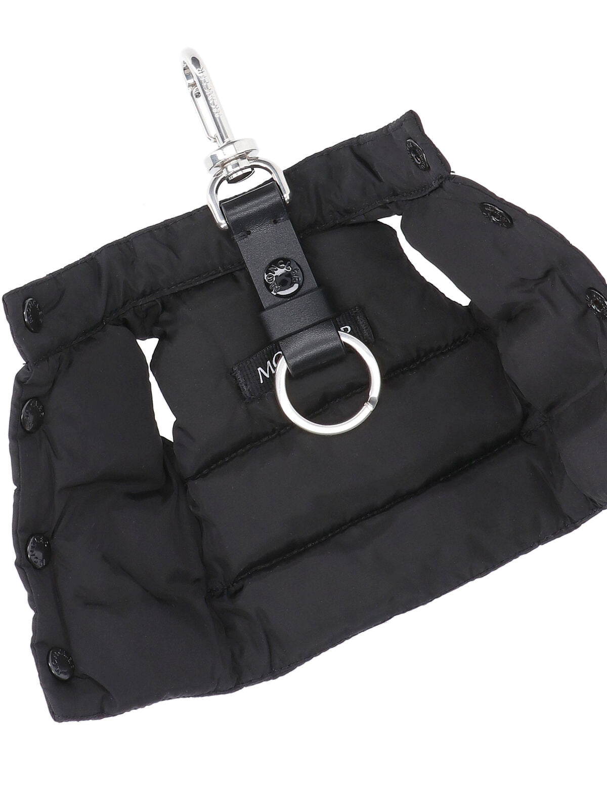 Black Mini Padded Vest-Shaped Keychain