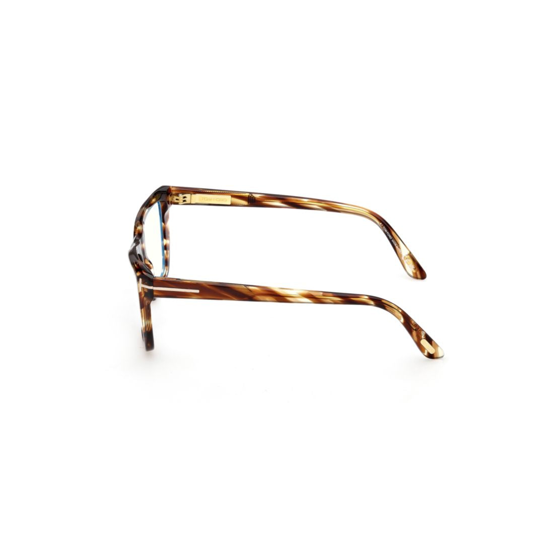 Ft6047-B Angular Tortoiseshell Acetate Eyeglasses