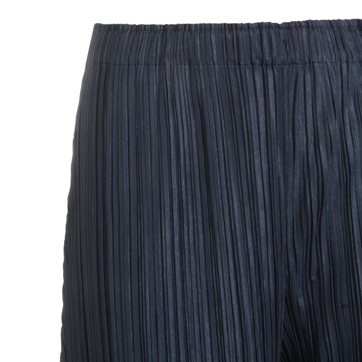Pleated Texture Straight Pants