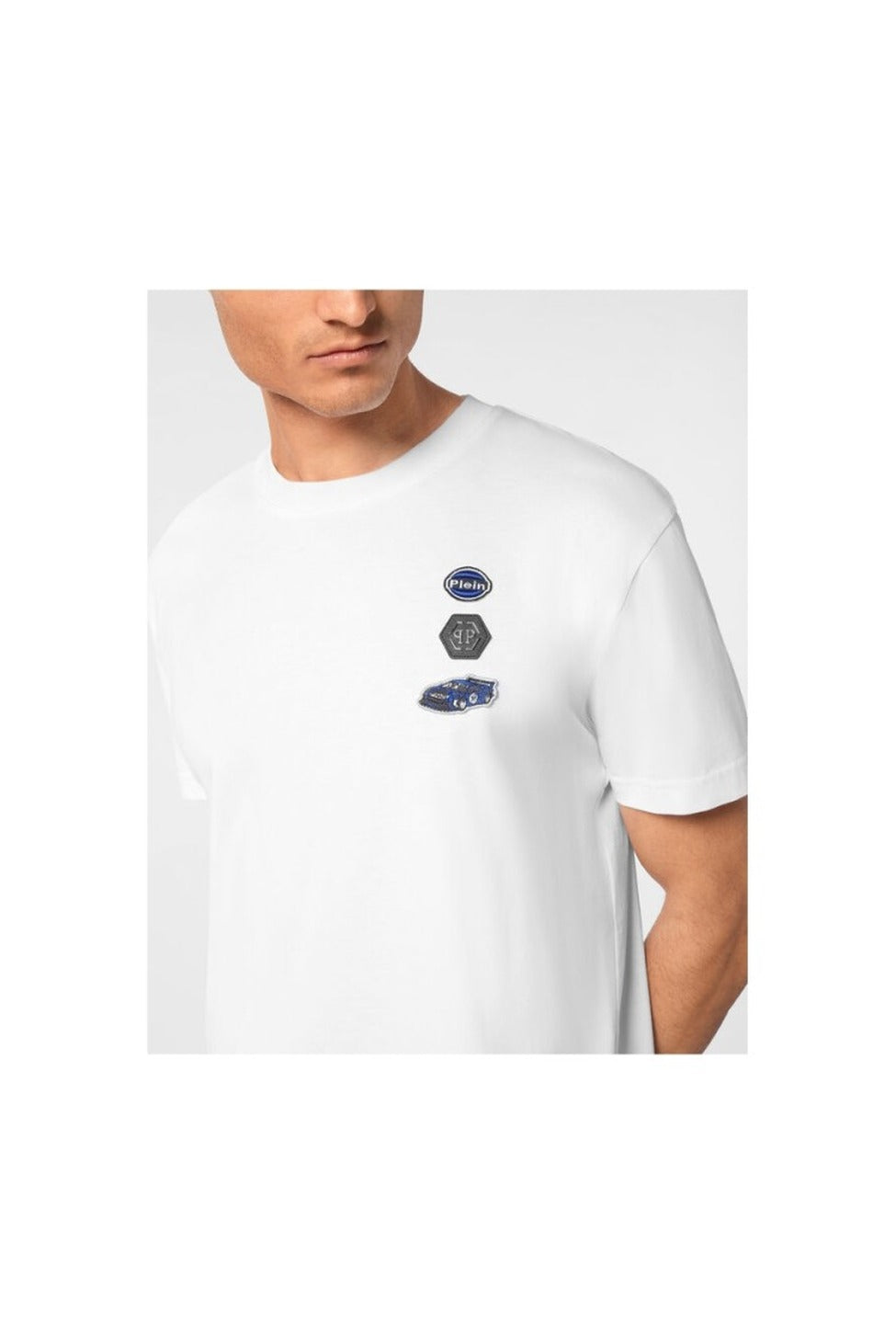 Embroidered White Cotton T-Shirt