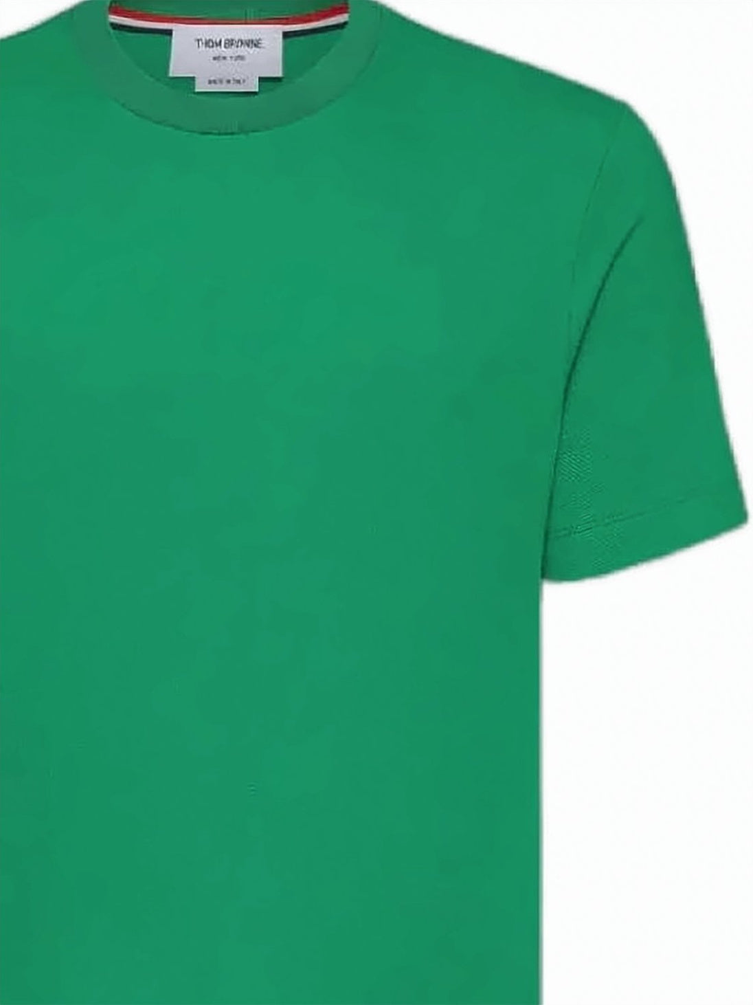 Classic Green Piqué 4-Bar T-Shirt by Thom Browne