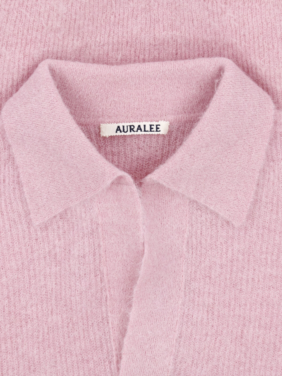 Pink Pastel Fuzzy V-Neck Sweater