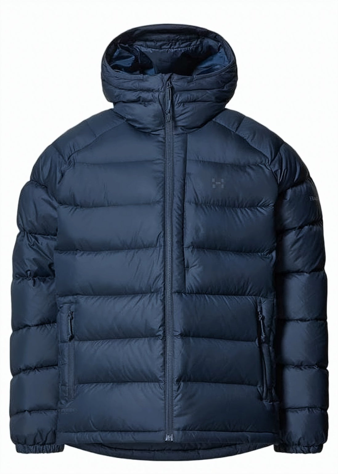 Hooded Blue Down Jacket