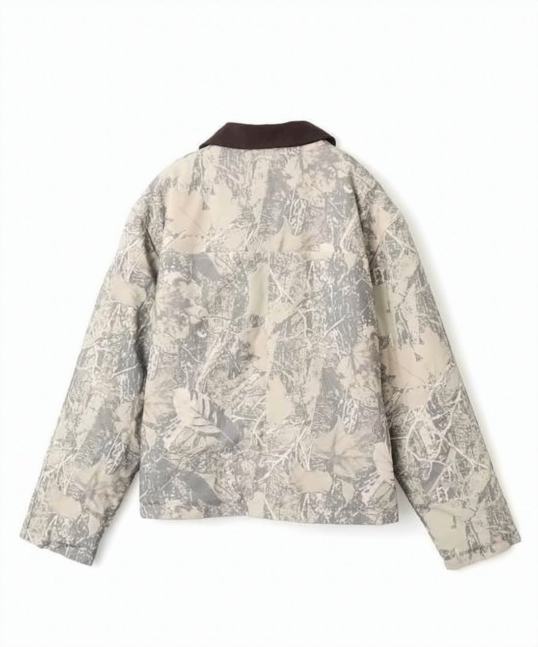 Abstract Camouflage Jacket with Full Front Zipper