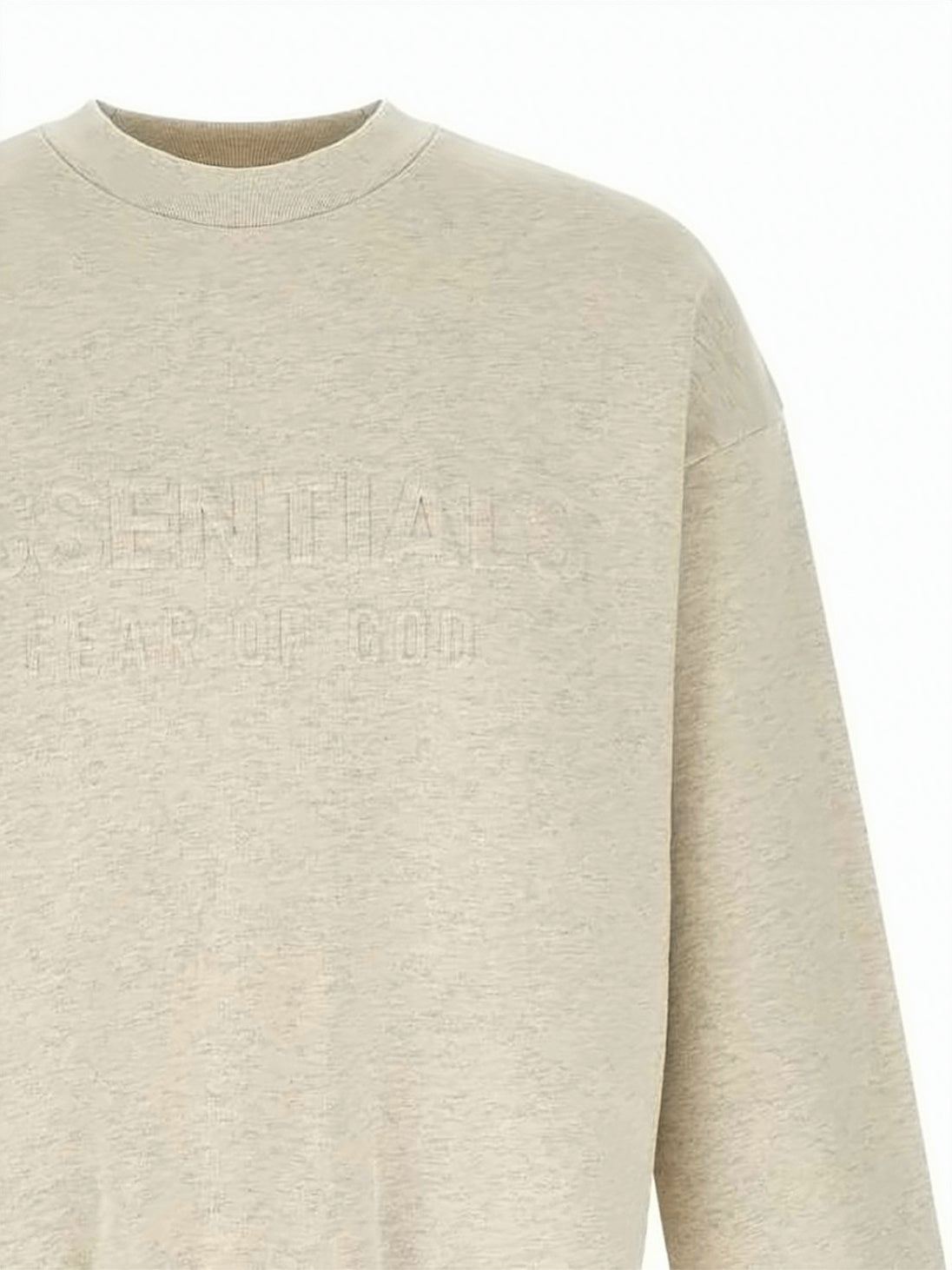 Long-Sleeve Sweatshirt with Ribbed Finishing