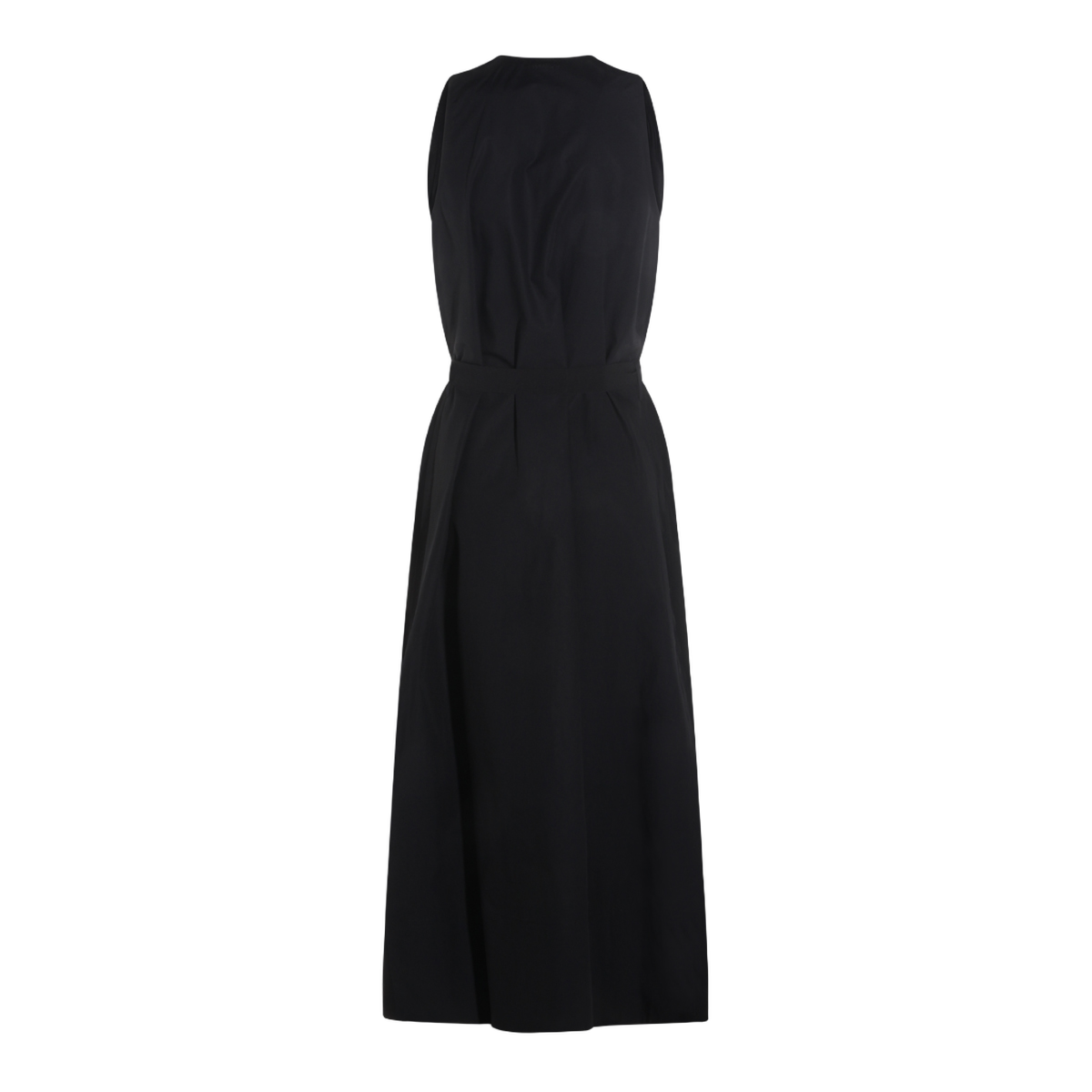 Fitted Midi Dress with Modest Neckline