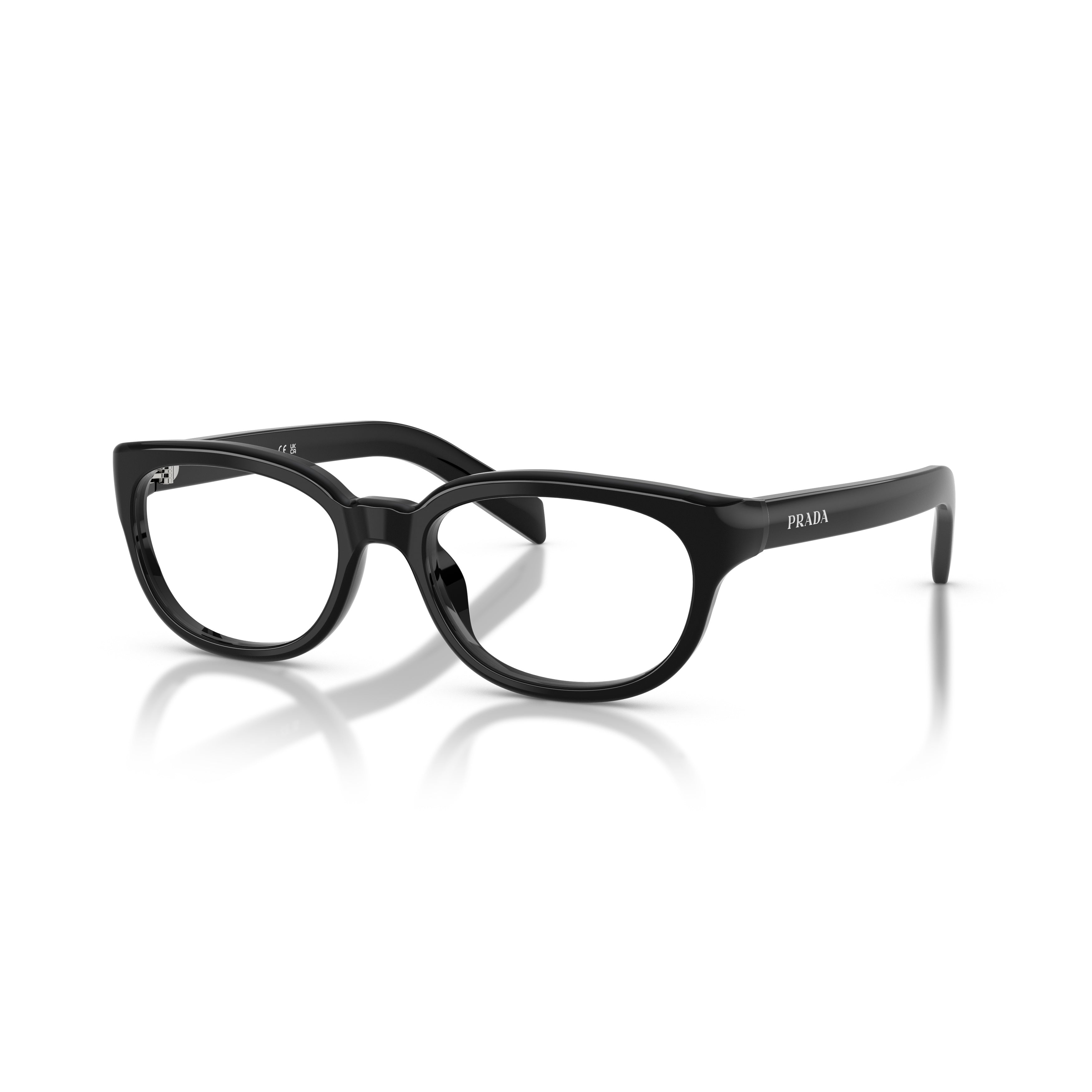 0pr D03vu Rectangular Black Acetate Sunglasses