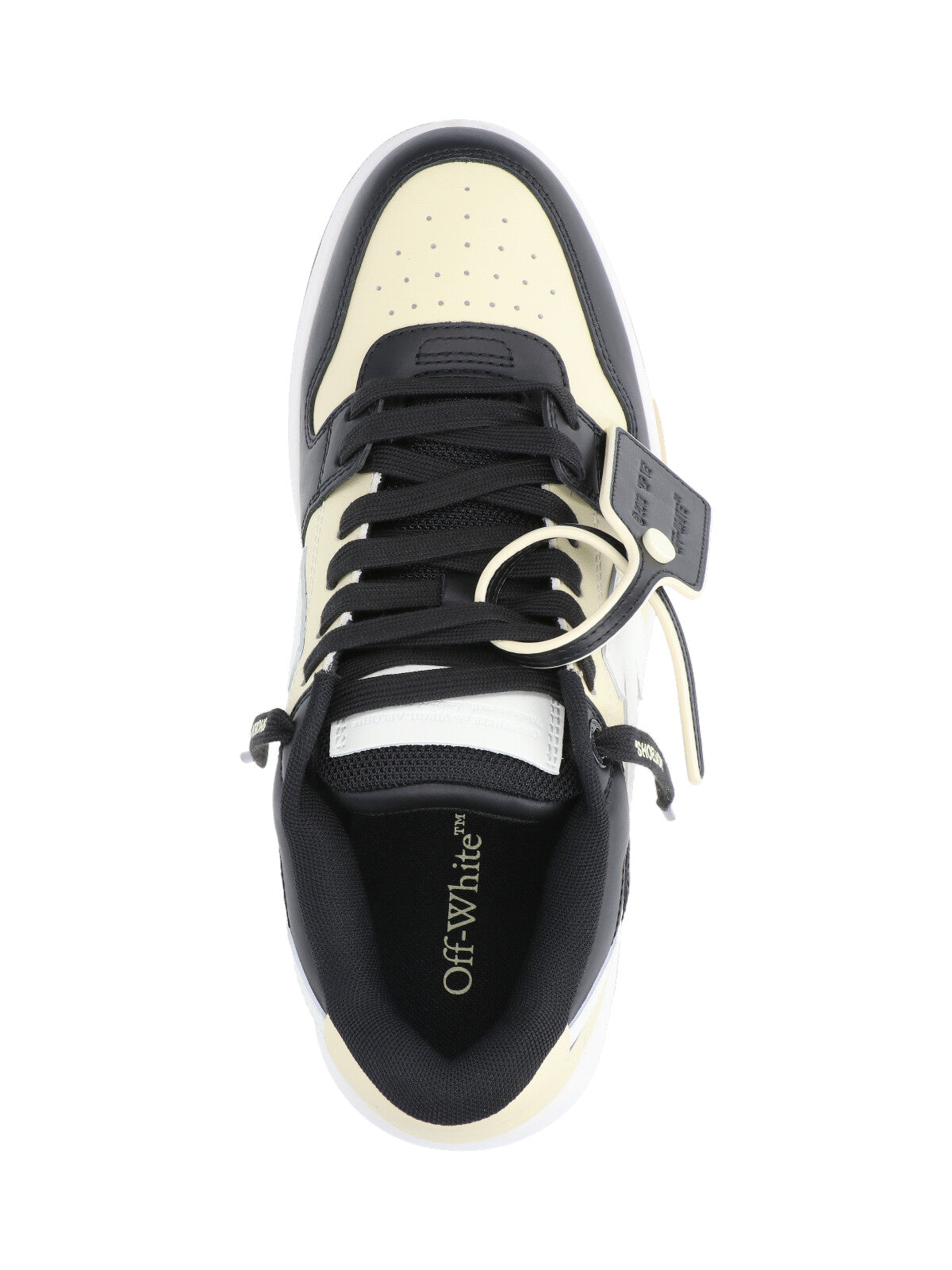 Glow-In-The-Dark Leather Sneakers With Iconic Logo Details