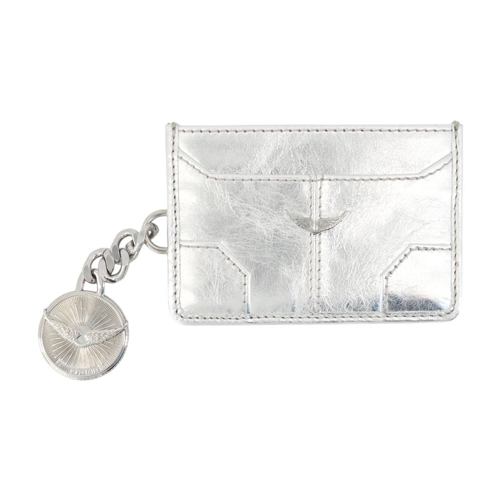 Sunny Pass Card Holder - Leather - Silver