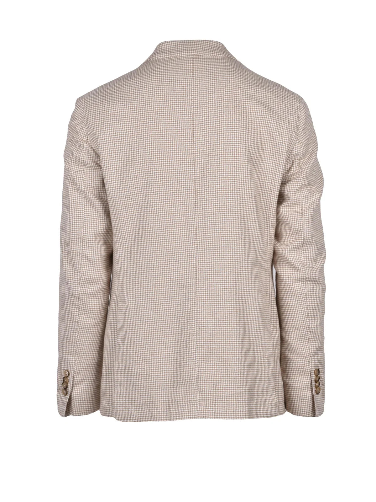 Beige Cotton Rounded Jacket