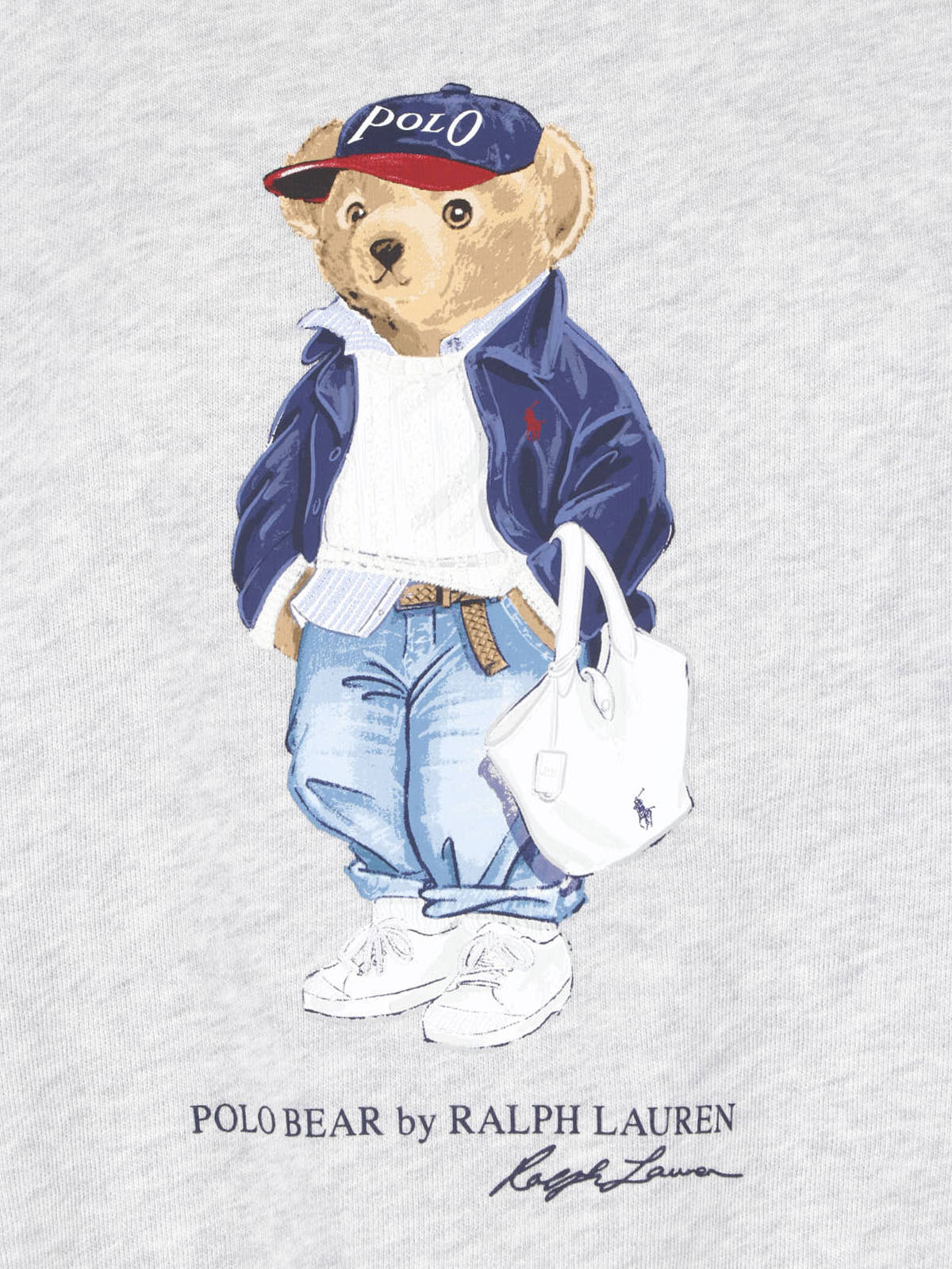 Grey Polo Bear Crewneck Sweatshirt
